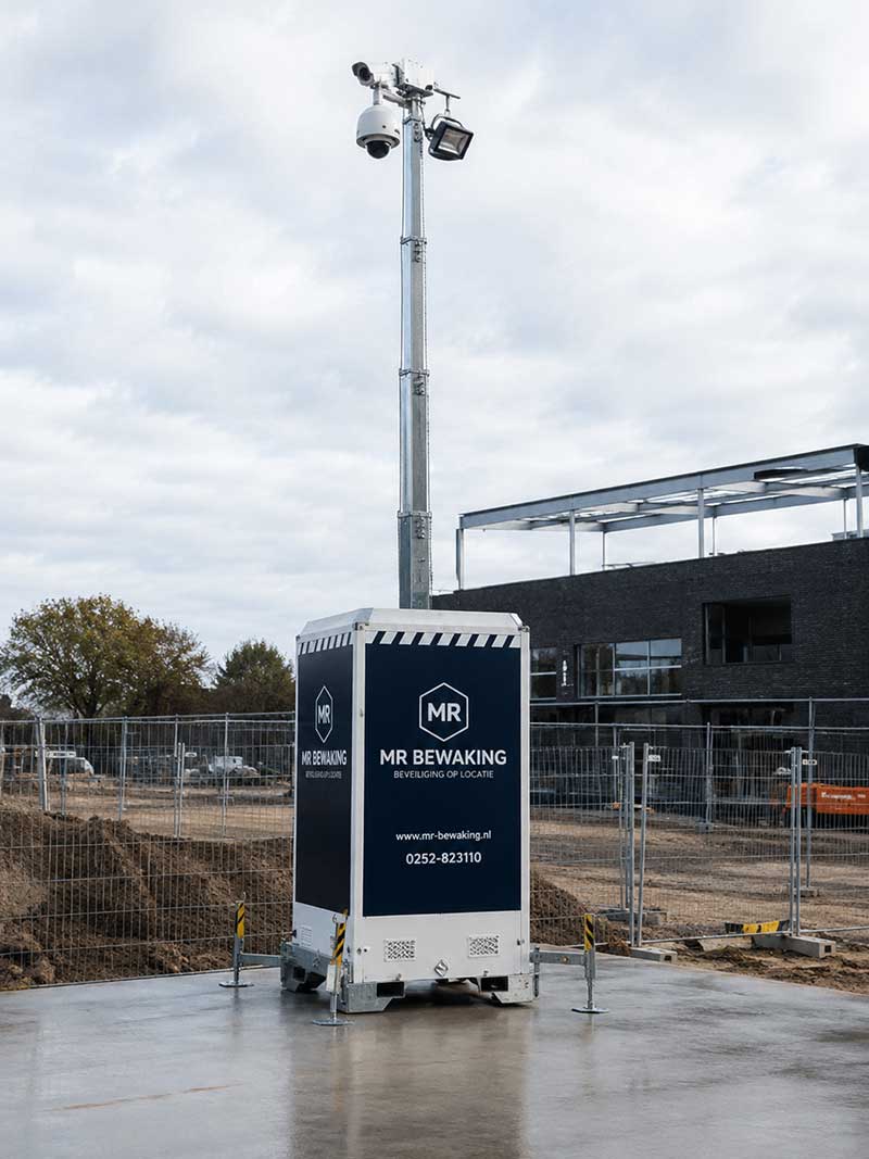 Bedrijfsterrein beveiliging met camera en alarm