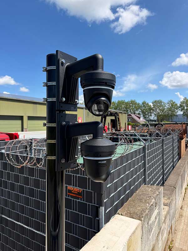 Vaste camerabeveiliging bedrijfsterrein